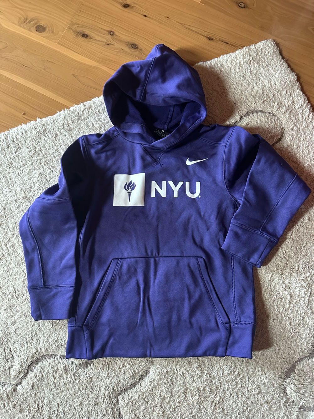 NYU Youth Purple Nike Hoodie - Kids